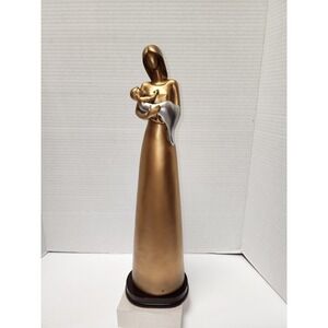 Leonardo Collection bronze-finish figurine of a mother holding her child